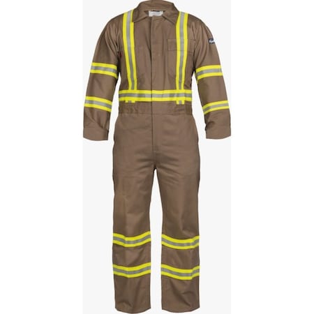 Fr Cotton Coverall, 9.0 Oz.- Khaki,PK6