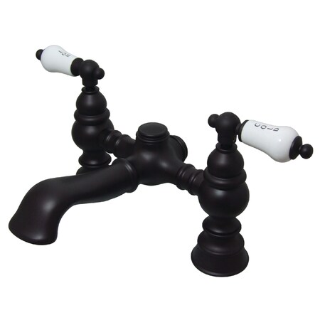 Deck-Mount Clawfoot Tub Faucet, Oil Rubbed Bronze, Deck Mount