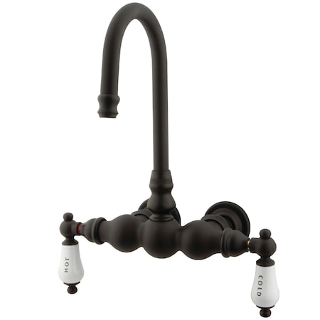 Wall-Mount Clawfoot Tub Faucet, Oil Rubbed Bronze, Tub Wall Mount