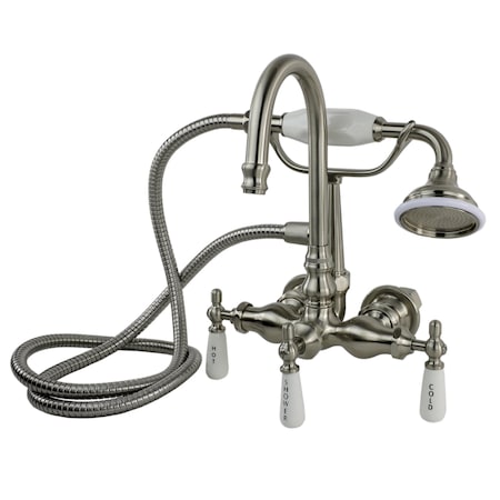 Gooseneck Wall-Mounted Tub Filler,Hands