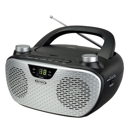 Portable CD Player With AM/FM Radio -Bla