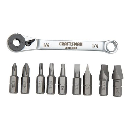 Ratcheting Offset Multi-Bits Screwdriver