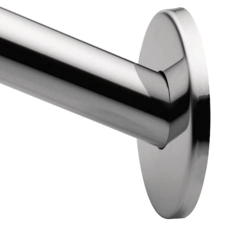 Low Profile 5' Curved Shower Rod Bright Chrome