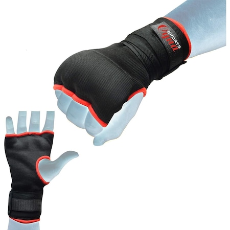 Inner Hand Gloves With Wrist Strap Red X