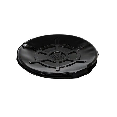 Blk Plstc Drum Cover Open Head 55Gal,PK5