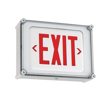 LED,Wet Location/NEMA,4X,Exit Sign,Red