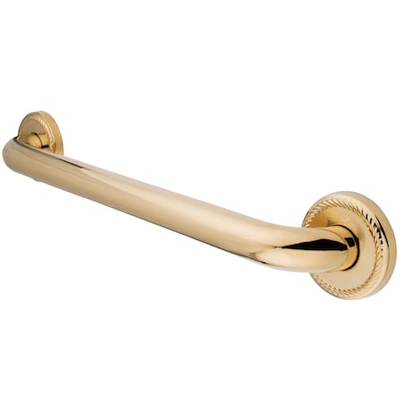 27-1/16 L, Contemporary, Brass, DR814242 24X1-1/4 OD Grab Bar, Polished Brass