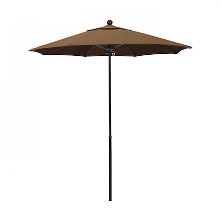Patio Umbrella, Octagon, 92.38 H, Sunbrella Fabric, Teak