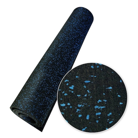 Elephant Bark Rubber Flooring - 3/8 In. X 4 Ft. X 7.5 Ft. - Blue Dot
