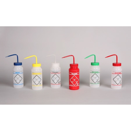 Assortment 2-Color Wash Bottles,Sa,PK6