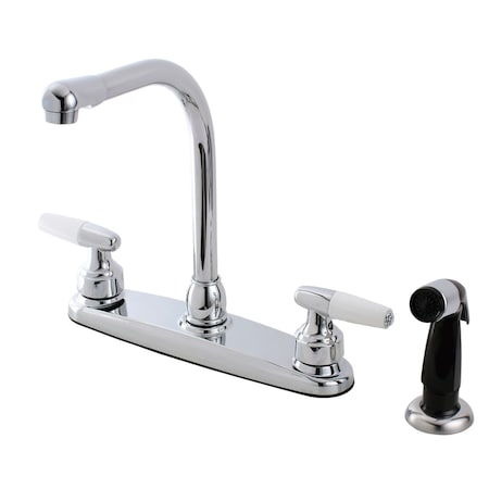 Manual, 8 Mount, 4 Hole Kitchen Faucet