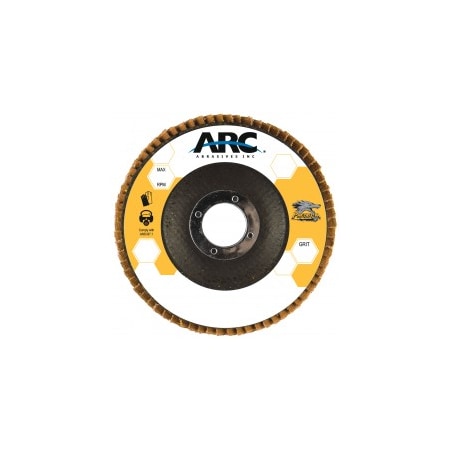 7 X 7/8 T29 - Angle Face Performance Coated PREDATOR Fiberglass Flap Disc, 40 Grit