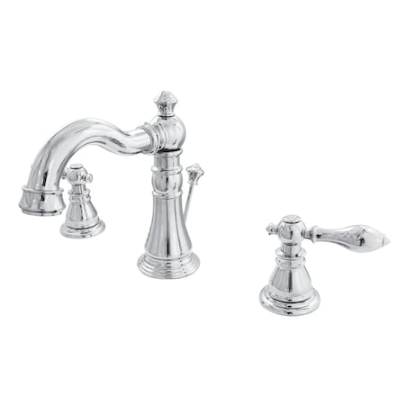 Dual Handle 8 To 16 Mount, 3 Hole FSC1971ACL 8 Widespread Lavatory Faucet, Polished Chrome