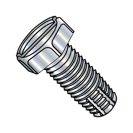 Thread Cutting Screw, 5/16-18 X 3/4 In, Zinc Plated Steel Hex Head Slotted Drive, 1500 PK