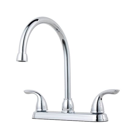 8 Mount, Residential 3 Hole Series Two Handle High Arc Kitchen Fauce