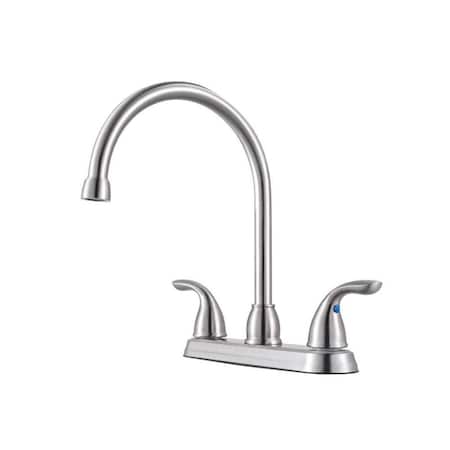 8 Mount, Residential 3 Hole Series Two Hdl High Arc Kitchen Faucet Stai