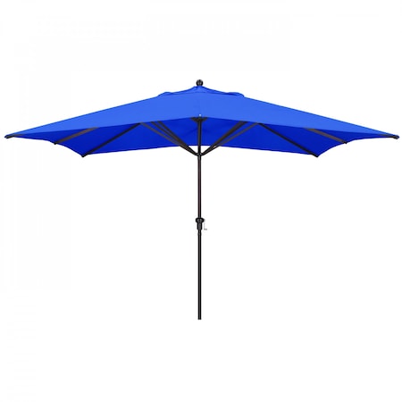 Patio Umbrella, Rectangle, 109.5 H, Sunbrella Fabric, Pacific Blue
