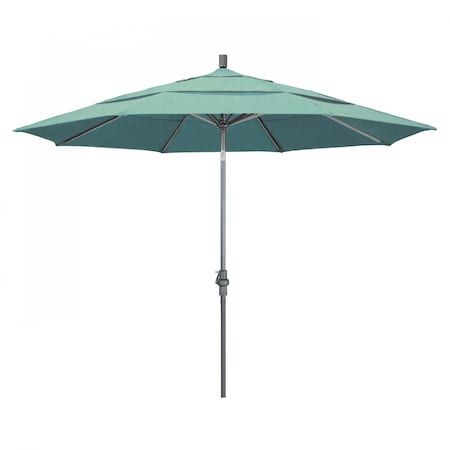 Patio Umbrella, Octagon, 110.5 H, Sunbrella Fabric, Spectrum Mist