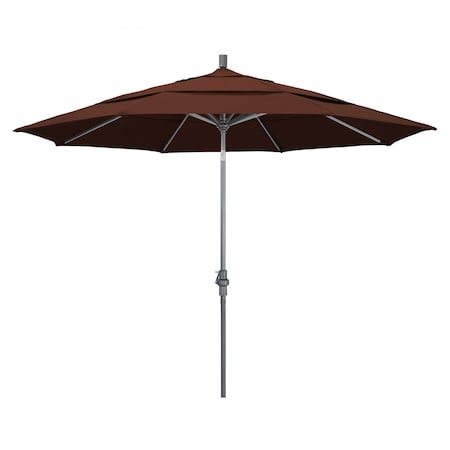 Patio Umbrella, Octagon, 110.5 H, Sunbrella Fabric, Bay Brown