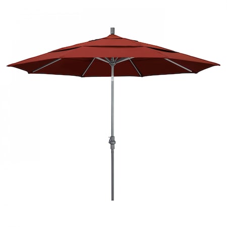 Patio Umbrella, Octagon, 110.5 H, Sunbrella Fabric, Terracotta