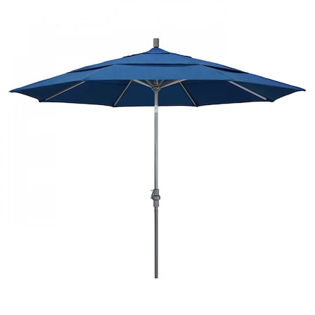 Patio Umbrella, Octagon, 110.5 H, Sunbrella Fabric, Regatta