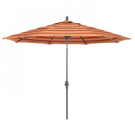 Patio Umbrella, Octagon, 110.5 H, Sunbrella Fabric, Astoria Sunset