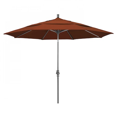 Patio Umbrella, Octagon, 110.5 H, Olefin Fabric, Terracotta