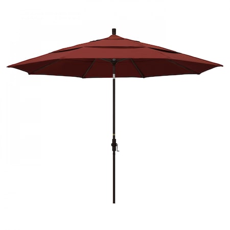 Patio Umbrella, Octagon, 110.5 H, Sunbrella Fabric, Henna