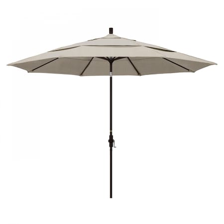 Patio Umbrella, Octagon, 110.5 H, Olefin Fabric, Woven Granite