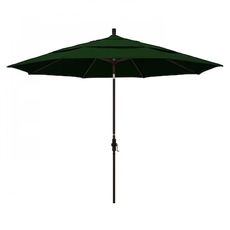 Patio Umbrella, Octagon, 110.5 H, Pacifica Fabric, Hunter Green