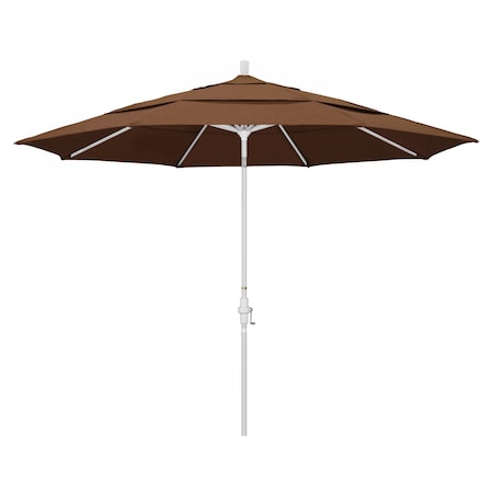 Patio Umbrella, Octagon, 110.5 H, Sunbrella Fabric, Teak