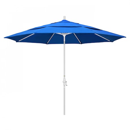 Patio Umbrella, Octagon, 110.5 H, Olefin Fabric, Royal Blue