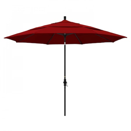 Patio Umbrella, Octagon, 110.5 H, Sunbrella Fabric, Jockey Red