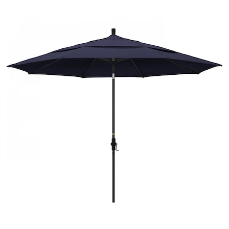Patio Umbrella, Octagon, 110.5 H, Sunbrella Fabric, Navy