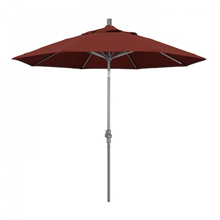 Patio Umbrella, Octagon, 102.38 H, Sunbrella Fabric, Henna