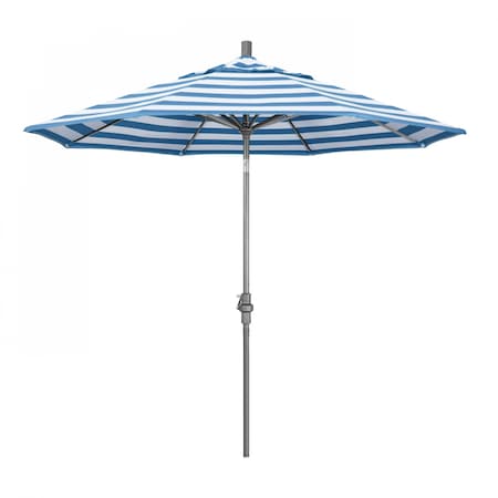 Patio Umbrella, Octagon, 102.38 H, Sunbrella Fabric, Cabana Regatta 