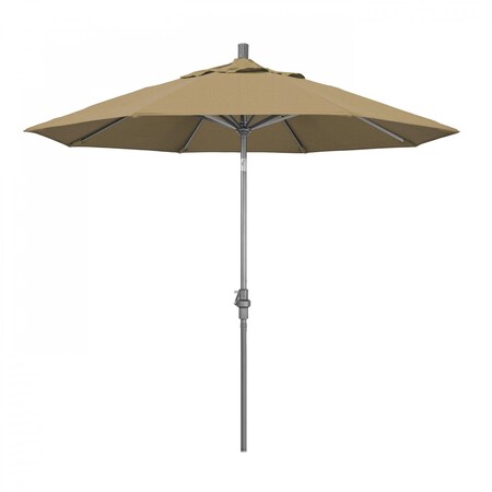 Patio Umbrella, Octagon, 102.38 H, Olefin Fabric, Straw