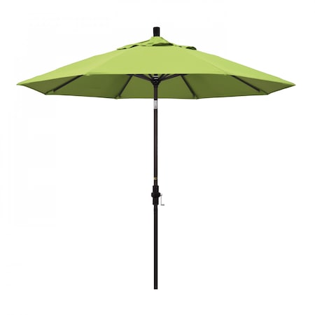 Patio Umbrella, Octagon, 102.38 H, Sunbrella Fabric, Parrot