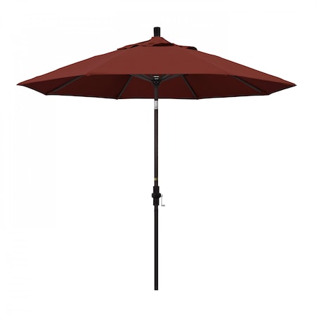 Patio Umbrella, Octagon, 102.38 H, Sunbrella Fabric, Henna