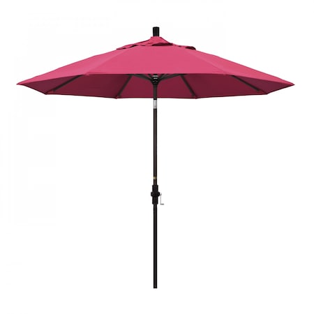 Patio Umbrella, Octagon, 102.38 H, Sunbrella Fabric, Hot Pink