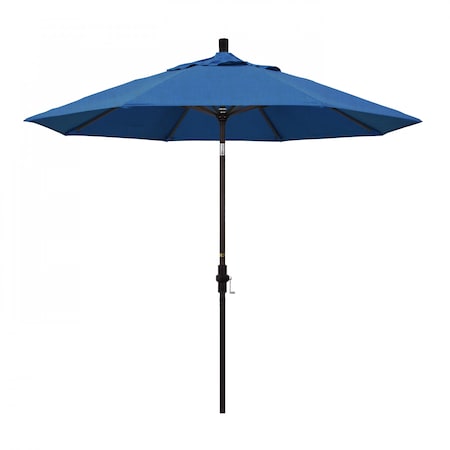 Patio Umbrella, Octagon, 102.38 H, Sunbrella Fabric, Regatta