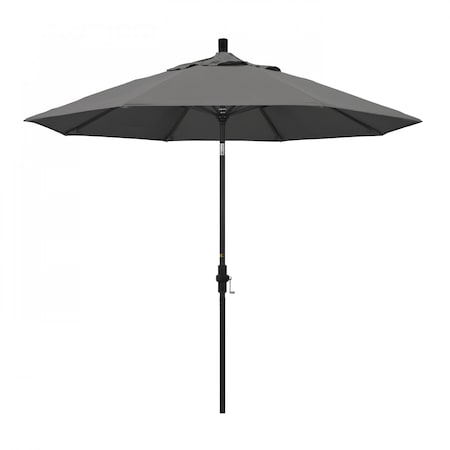 Patio Umbrella, Octagon, 102.38 H, Sunbrella Fabric, Charcoal