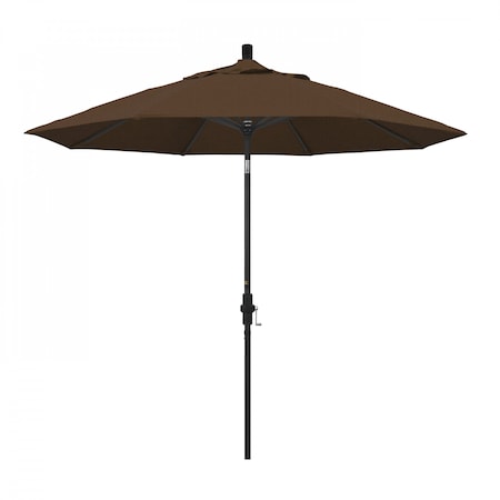 Patio Umbrella, Octagon, 102.38 H, Olefin Fabric, Teak