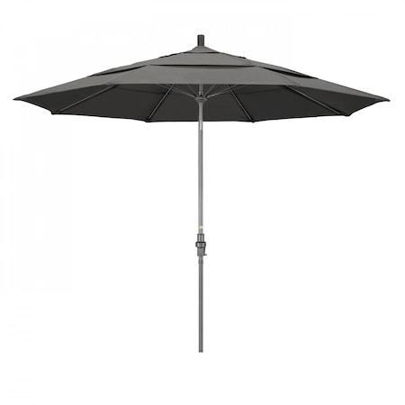 Patio Umbrella, Octagon, 109.5 H, Sunbrella Fabric, Charcoal