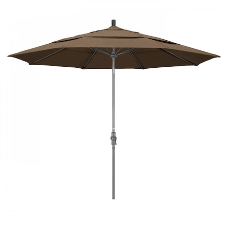 Patio Umbrella, Octagon, 109.5 H, Sunbrella Fabric, Cocoa
