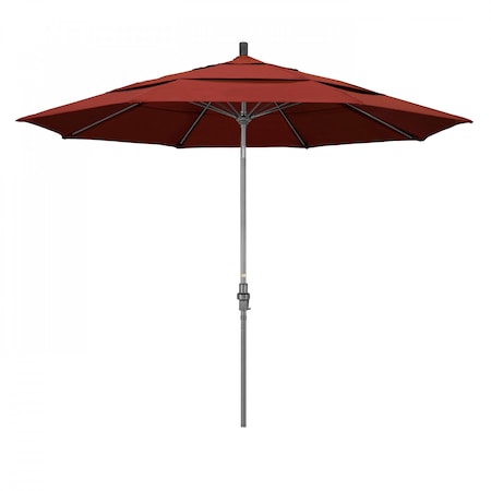 Patio Umbrella, Octagon, 109.5 H, Sunbrella Fabric, Terracotta