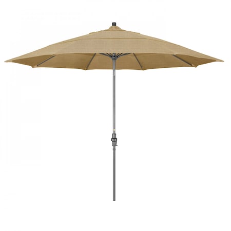 Patio Umbrella, Octagon, 109.5 H, Sunbrella Fabric, Linen Sesame