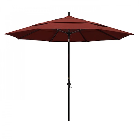 Patio Umbrella, Octagon, 109.5 H, Sunbrella Fabric, Henna