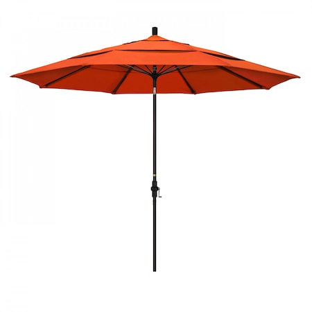 Patio Umbrella, Octagon, 109.5 H, Sunbrella Fabric, Melon