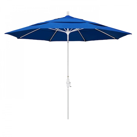 Patio Umbrella, Octagon, 109.5 H, Olefin Fabric, Royal Blue